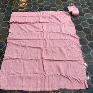 Onia Linen Beach Blanket with bag